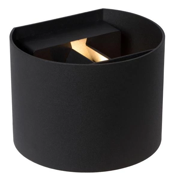Lucide AXI - Foco de pared / Lámpara de pared Baño - LED - 2x7W 2700K - IP54 - Ángulo de haz ajustable - Negro - detalle 2